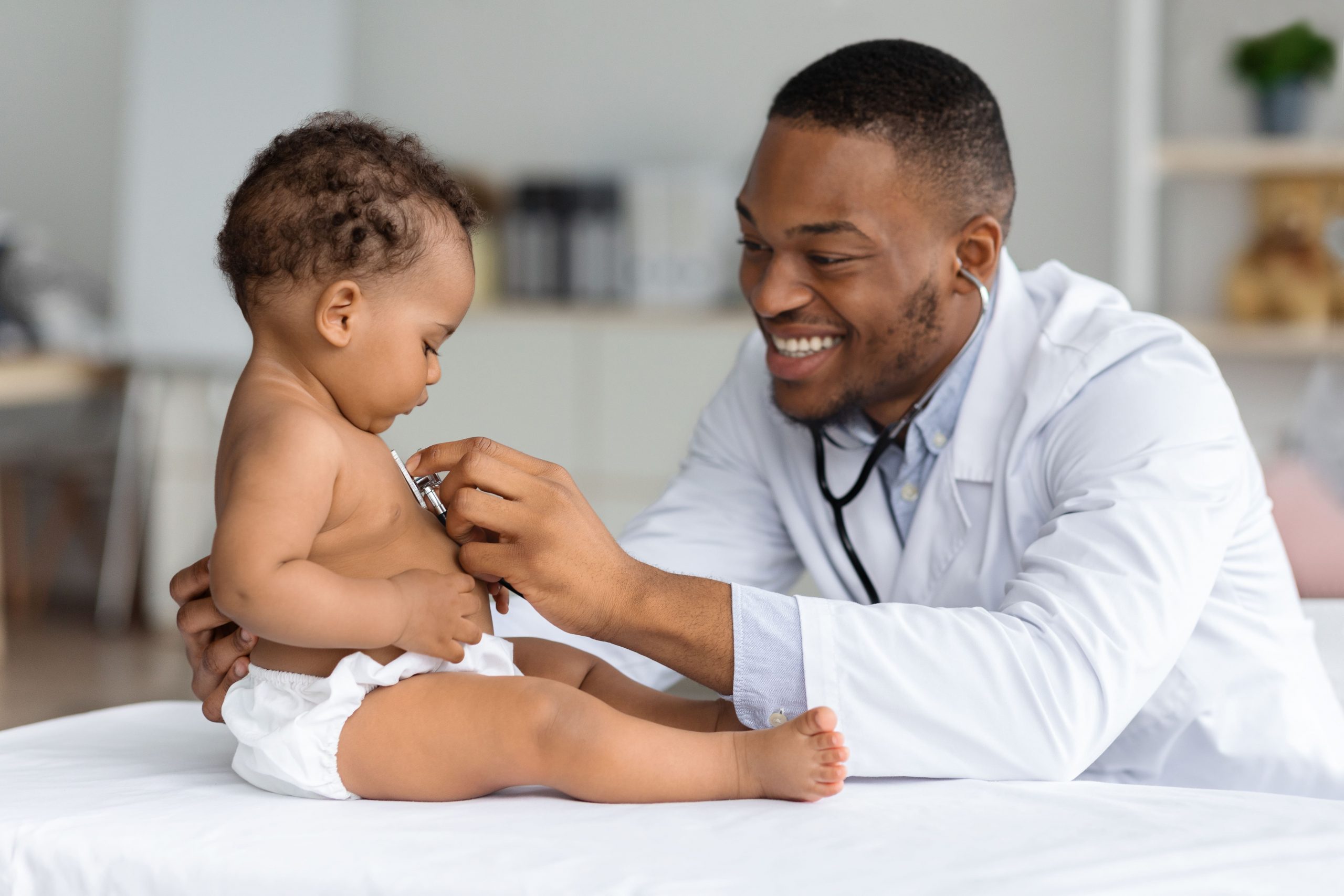 baby and a doctor