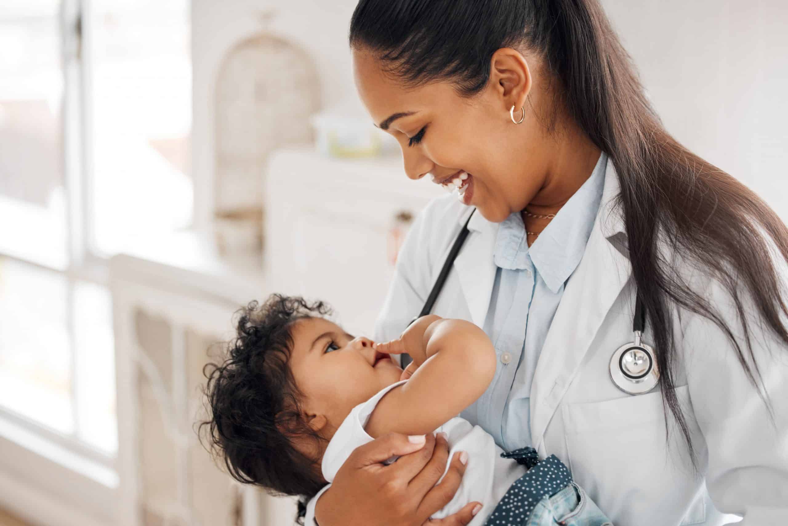baby and doctor