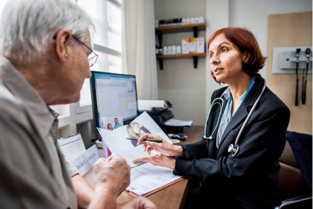 doctor and patient disussion